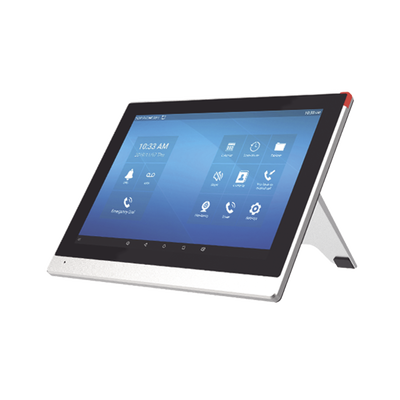Monitor IP SIP para interior con Android, Wi-Fi, pantalla táctil de 10.1", audio de 2 vías, PoE, 8 interfaces de entrada de alarma.
