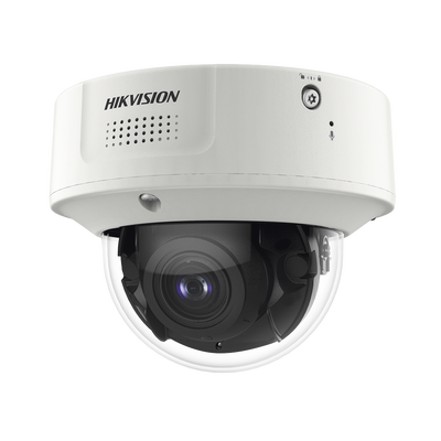 Domo IP 4 Megapixel   Lente Mot. 2.8 a 12 mm   40 mts IR EXIR   IK10   IP67   H.265+   WDR 140 dB   Captura Facial   DeepinView   Búsqueda por Atributos   2 Micrófonos Integrados   Micro SD