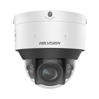 Domo IP 4 Megapixel   Lente Mot. 2.8 - 12 mm   Luz Dual (IR y Luz Blanca)   Reconocimiento Facial   Heat Map   ACUSENSE   Metadata   Micrófono Integrado   IK10   IP67   WDR 140 dB   DeepinView