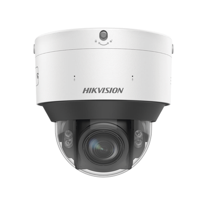 Domo IP 8 Megapixel   Lente Mot. 2.8 - 12 mm   Dual Light (30 mts IR + 30 mts Luz Blanca)   IK10   IP67   Reconocimiento Facial   WDR 140 dB   DeepinView   Búsqueda por Atributos   Heat Map   ACUSENSE   DARKFIGHTER S   Audio de Dos Vías