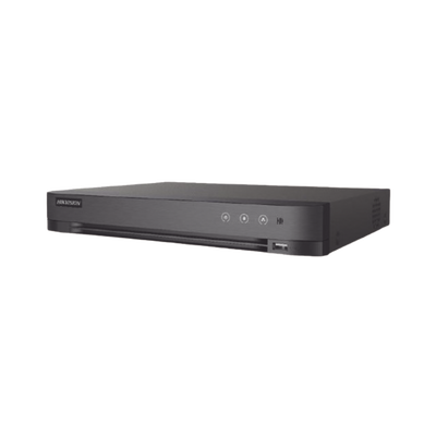DVR 8 Canales TURBOHD + 4 Canales IP   5 Megapixel Lite - 3K Lite   Audio de Dos Vías por Coaxitron   Reconocimiento Facial   ACUSENSE (Evista falsas alarmas)   1 Bahía de Disco Duro   Salida de Video en Full HD