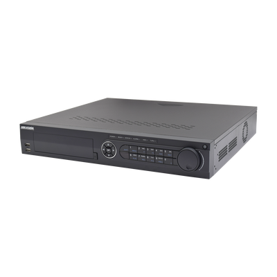 DVR 16 Canales TurboHD + 8 Canales IP   3K 5MP   Audio por Coaxitron   Acusense   4 Bahías de Disco Duro   Videoanalisis   16 Entradas de Alarma