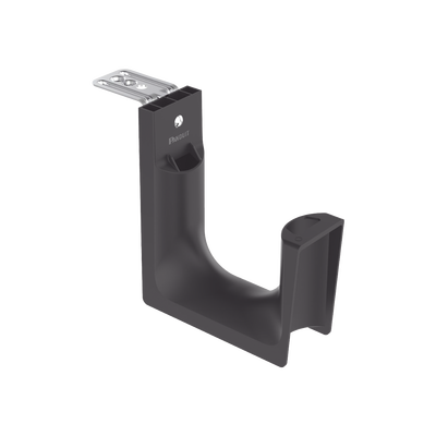 Sujetador STRONGHOLD tipo J (J-Hook), Con Soporte para Montaje en Techo, Para 180 Cables Cat6, Nylon 6.6, Color Negro, 10 piezas