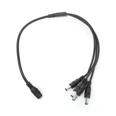 Cable con Conector Jack Hembra de 3.5 mm con 4 Salidas de Jack Macho (Divisor de energía)    TIPO PULPO   4 Conectores Macho   1 Conector Hembra   Jack de 3.5mm