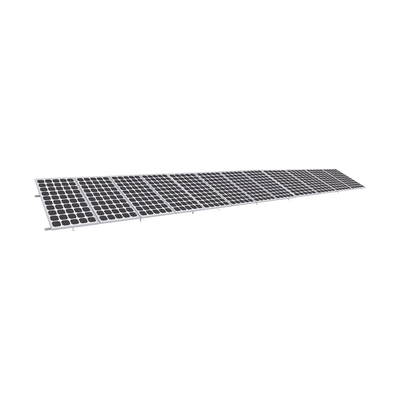 Montaje para Panel Solar, Riel "8" de 5400mm para Módulos con Espesor de 35mm, Velocidad de Viento Máx. 136km h (20° a 45°)