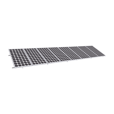 Montaje para Panel Solar, Riel "8" de 5400mm para Módulos de 550 a 660w con Espesor de 35mm, Velocidad de Viento Máx. 136km h (20° a 45°)
