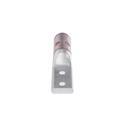 Terminal Conector de Compresión Bimetálica Pan-Lug™ 750 KCMIL, Aluminio Base con Recubrimiento Estañado, y dos Orificios de 1 2". Tambor con Compuesto que Inhibe el Óxido