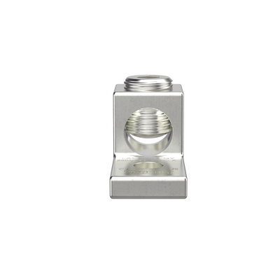 Terminal tipo Lengüeta Recta de Aluminio con Agujero 1 4", y Barril para Cable #14 - 2 0 AWG
