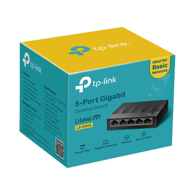 Switch para escritorio 5 puertos 10 100 1000Mbps