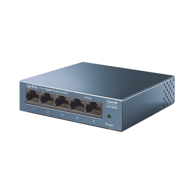 Switch de escritorio Gigabit de 5 puertos 10 100 1000Mbps, carcasa metálica