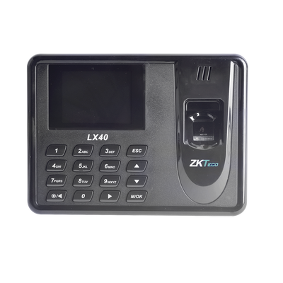 Lector de Huella con Teclado para Control de Asistencia, 500 Huellas, Genera Reporte por USB en Excel, Descarga mediante memoria USB   Incluye Fuente