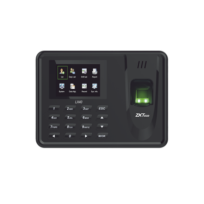 Lector de Huella con Teclado para Control de Asistencia, 500 Huellas, Genera Reporte por USB en Excel, Descarga mediante memoria USB   Incluye Fuente