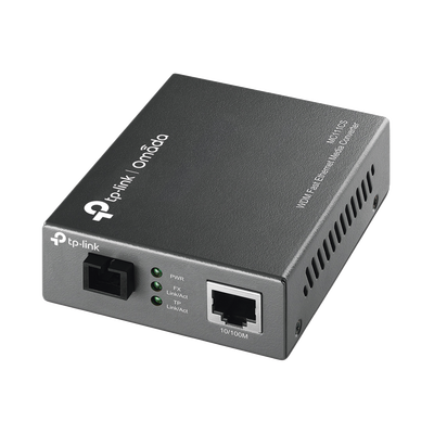 Convertidor Fibra Óptica WDM Monomodo   1 puerto RJ45 10 100 Mbps   1 puerto SC UPC 100 Mbps    Hasta 20 Km   Para su Funcionamiento Requiere el Modelo MC112CS   Plug and Play