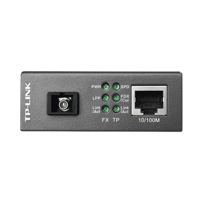 Convertidor Fibra Óptica WDM Monomodo   1 puerto RJ45 10 100 Mbps   1 puerto SC UPC 100 Mbps    Hasta 20 Km   Para su Funcionamiento Requiere el Modelo MC111CS   Plug and Play
