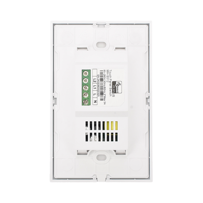 (ZWAVE) Interruptor On Off panel táctil touch inalámbrico Zwave Plus 2 botones. Compatible con Hubitat HC8, Álula  M2M, otro
