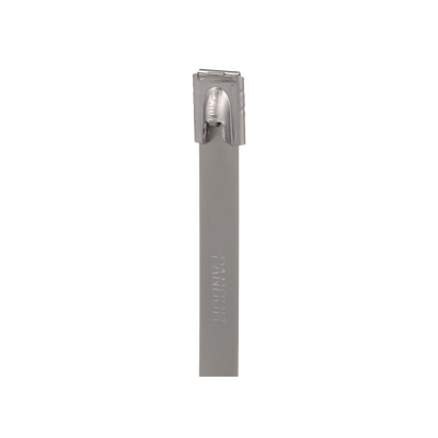 Cincho Pan-Steel™ de Acero Inoxidable 316, de 362mm largo x 7.9mm ancho, Color Metálico, Paquete de 50pz