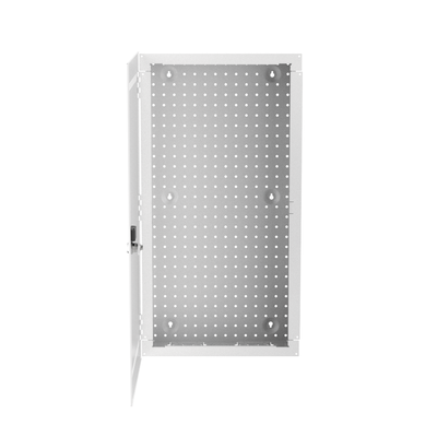 Gabinete Multipropósito de Montaje en Pared, de 28 in de Altura, Con Puerta Reversible, Fabricado en Acero, Color Blanco