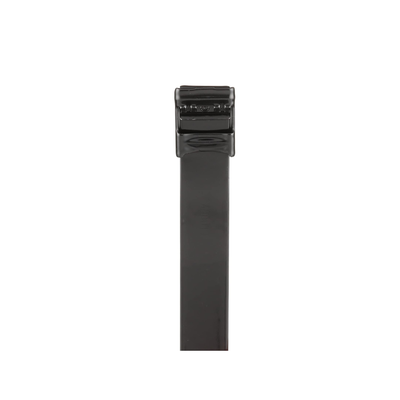 Cincho de Acero Inoxidable 316L con Recubrimiento en Nylon 11, 780 mm largo x 12.7mm ancho, Color Negro, Uso Interior Exterior, Paquete de 50pz