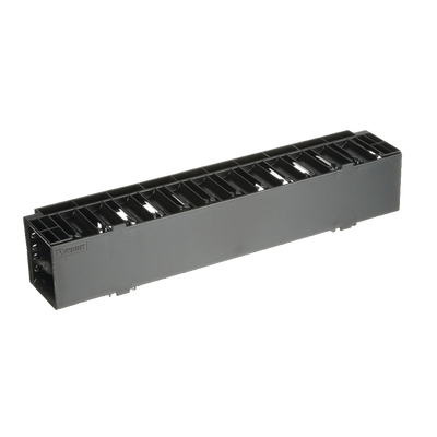 Organizador de Cables Horizontal NetManager, Sencillo (Solo Frontal), Para Rack de 19in, 2UR