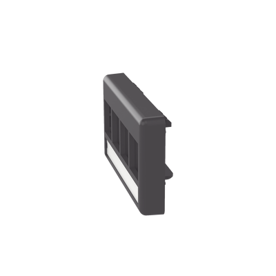 Placa de Mobiliario Modular Estándar, Salidas Para 4 Puertos Keystone, Color Negro