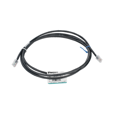 Cable de parcheo UTP Categoría 5e, con plug modular en cada extremo - 2 m. - Negro