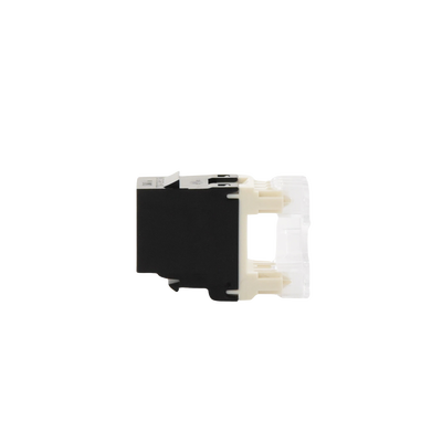 Conector Jack Estilo 110 (de Impacto), Tipo Keystone, Categoría 6, de 8 posiciones y 8 cables, Color Negro