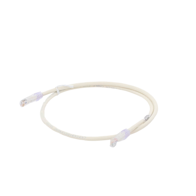 Cable de parcheo UTP Categoría 6, con plug modular en cada extremo - 1 m. - Blanco mate