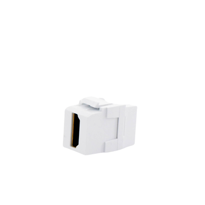 Módulo Acoplador HDMI 2.0, Hembra a Hembra Tipo-A, Categoría 2, Keystone, Color Blanco