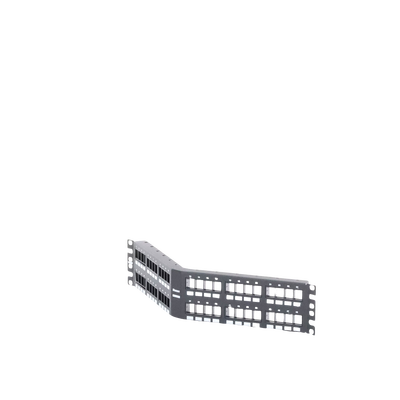 Panel de Parcheo Modular Keystone (Sin Conectores), Angulado, de 48 Puertos, 2UR