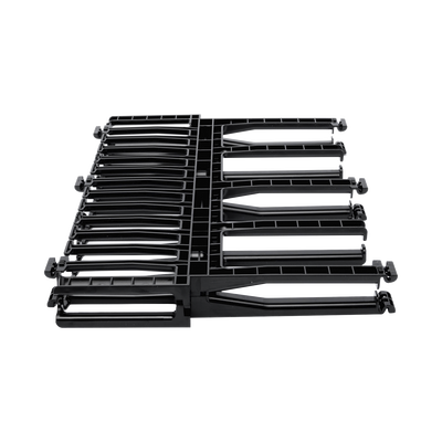 Organizador de Cables Horizontal NetManager de Alta Densidad, Doble (Frontal y Posterior), Para Rack de 19in, 1UR