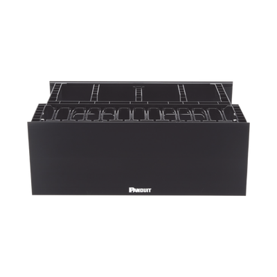 Organizador de Cables Horizontal NetManager de Alta Densidad, Doble (Frontal y Posterior), Para Rack de 19in, 4UR