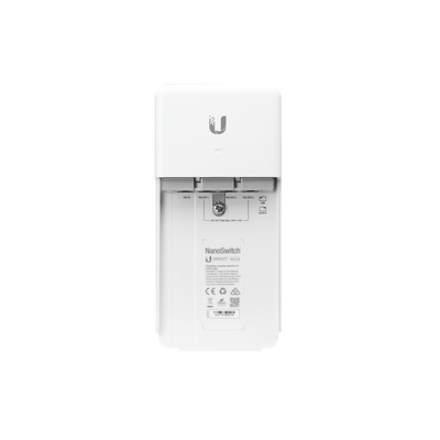 Switch PoE 24 V de Paso para Exterior con 4 Puertos Gigabit (1 PoE In, 3 PoE Out) NanoSwitch