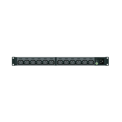 PDU Básico para Distribución de Energía, Enchufe de Entrada NEMA L6-20P, Con 13 Contactos C13, Instalación Horizontal de 19in, 1UR, 20 Amp, 220 Vca