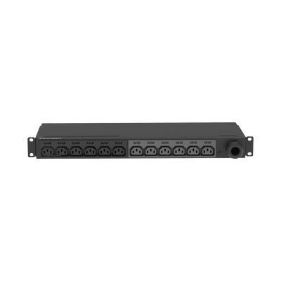 PDU Básico para Distribución de Energía, Enchufe de Entrada NEMA L6-30P, Con 12 Contactos C13, Instalación Horizontal de 19in, 1UR, 30 Amp, 208 Vca