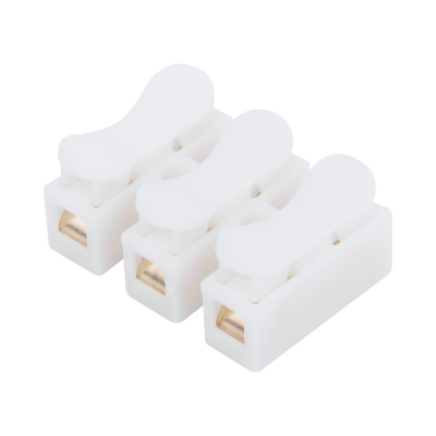 Conector tipo PUSH de 3 Contactos   Para una Conexión Rápida   Puentes de Cables