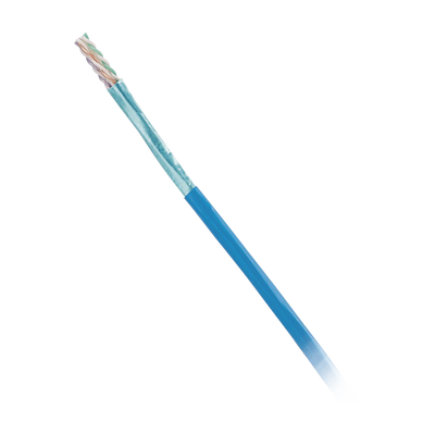 Bobina de Cable Blindado F UTP de 4 Pares, Cat6, LSZH (Libre de Gases Tóxicos), Color Azul, 305m