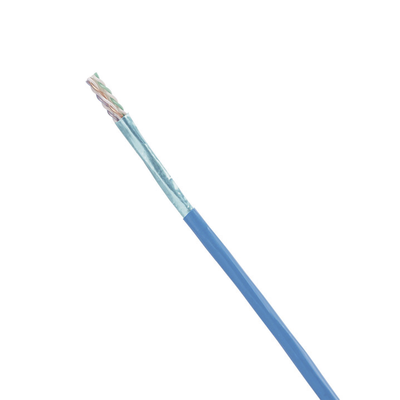 Bobina de Cable Blindado F UTP de 4 Pares, Cat6A, Soporte de Aplicaciones 10GBase-T, CMR (Riser), Color Azul, 305m