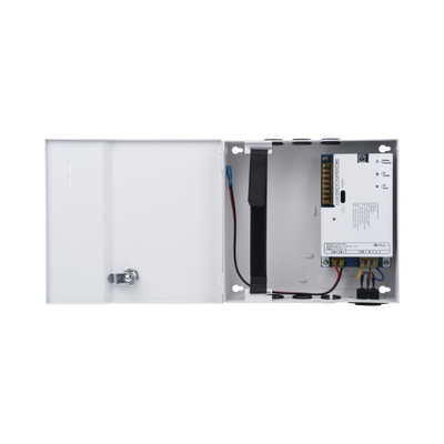 Fuente de Alimentación de 1 Salida 11-15 Vcc 5 A   Temporizador Integrado   Con Capacidad de Batería de Respaldo   Requiere Batería   Voltaje de Entrada 96-264 Vca