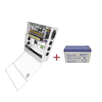 Kit   Fuente PLK12DC8ABK + Batería incluída PL712