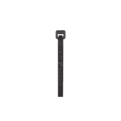 Cincho de Nylon 6.6 Pan-Ty™, 142mm largo x 2.5mm ancho, Color Negro, Exterior Resistente a Rayos UV, Paquete de 1000pz