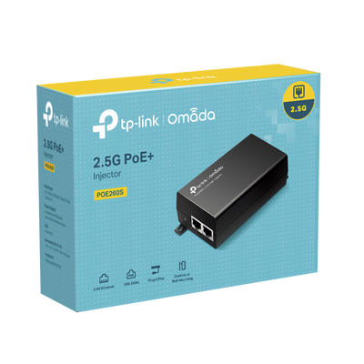 Inyector PoE+ (30W)   Gigabit 802.3 af at   2 puertos 10 100 1000 Mbps   Plug and Play   Fuente alimientación Integrada