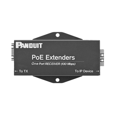 Receptor PoE PoE+ Para Uso con Transmisor POEXTX1, Hasta 610 Metros (2000 ft) con Cable Cat5e o Cat6, 10 100Mbps