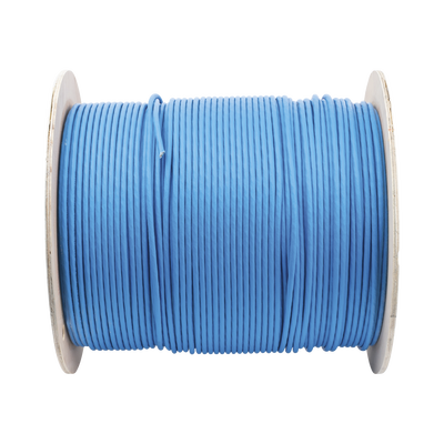 Bobina de Cable Blindado S FTP de 4 pares, Cat7, Inmune a Ruido e Interferencias, LSZH (Bajo humo, Cero Halógenos), Color Azul, Bobina de 500 m