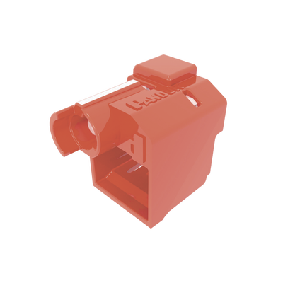Kit de 10 Dispositivos Para Impedir Desconexión de Plug RJ45, Color Rojo, Incluye Herramienta para Instalar Retirar