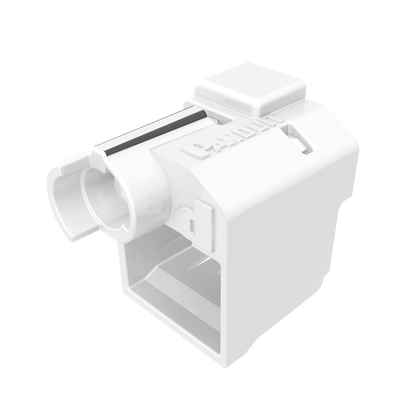 Kit de 10 Dispositivos Para Impedir Desconexión de Plug RJ45, Color Blanco, Incluye Herramienta para Instalar Retirar