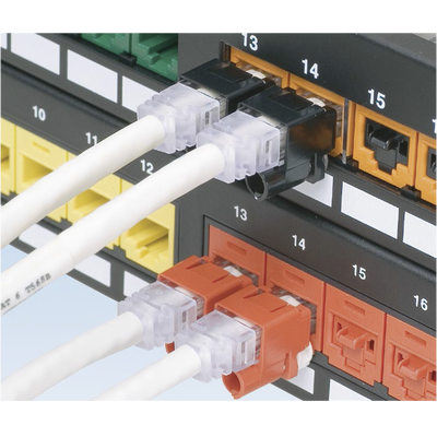 Kit de 10 Dispositivos para Impedir Desconexión de Plug RJ45, Color Rojo, Incluye Herramienta para Instalar Retirar