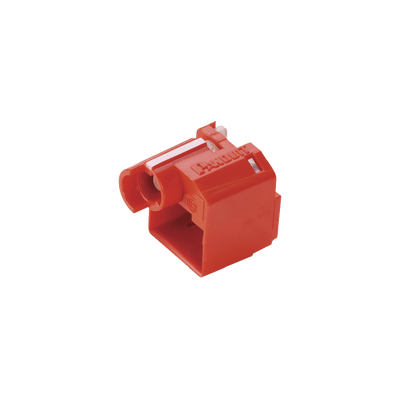 Kit de 10 Dispositivos para Impedir Desconexión de Plug RJ45, Color Rojo, Incluye Herramienta para Instalar Retirar