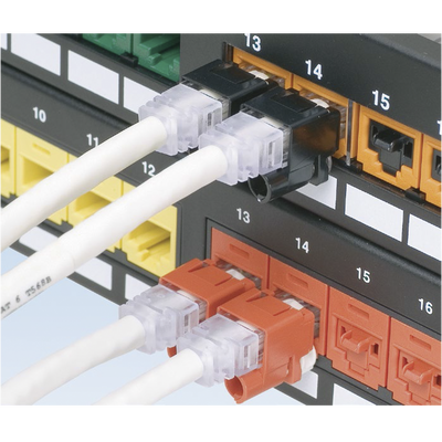 Kit de 10 Dispositivos para Impedir Desconexión de Plug RJ45, Color Negro, Incluye Herramienta para Instalar Retirar