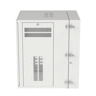 Gabinete PanZone de Montaje en Pared, de 19in, Puerta con Ventana de Seguridad, 18 UR, 762mm de Profundidad, Color Blanco