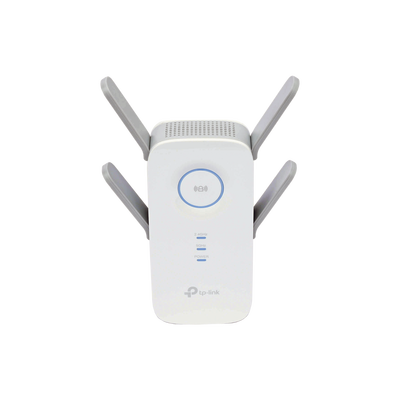 Repetidor   Extensor de Cobertura WiFi AC, 2600 Mbps, doble banda 2.4 GHz y 5 GHz, con 1 puerto 10 100 1000 Mbps, 4 antenas externas